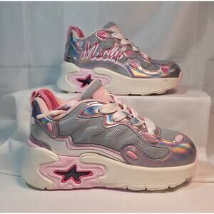 MSCHF Super Baby Olivia Platform Sneakers Women’s Size 6 Pink Iridescent Shoes